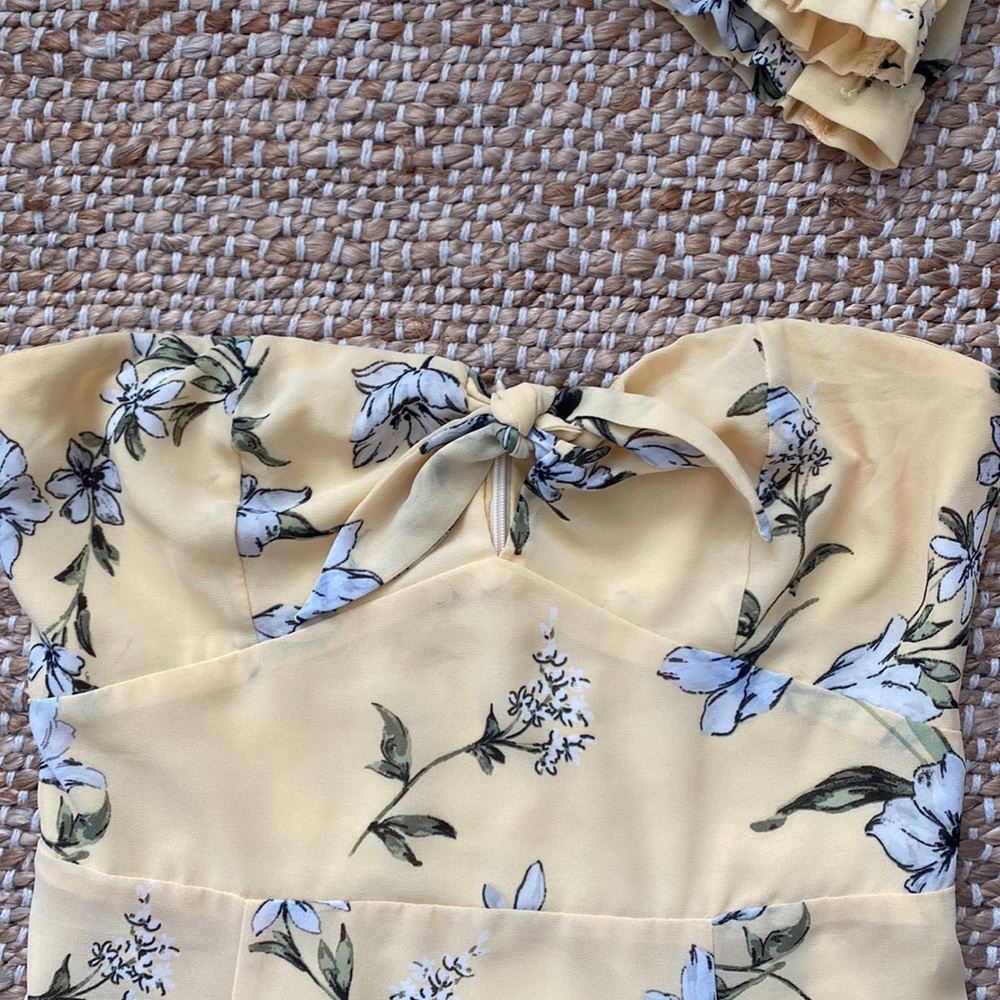 Tobi yellow floral dress - Picture 4 of 5